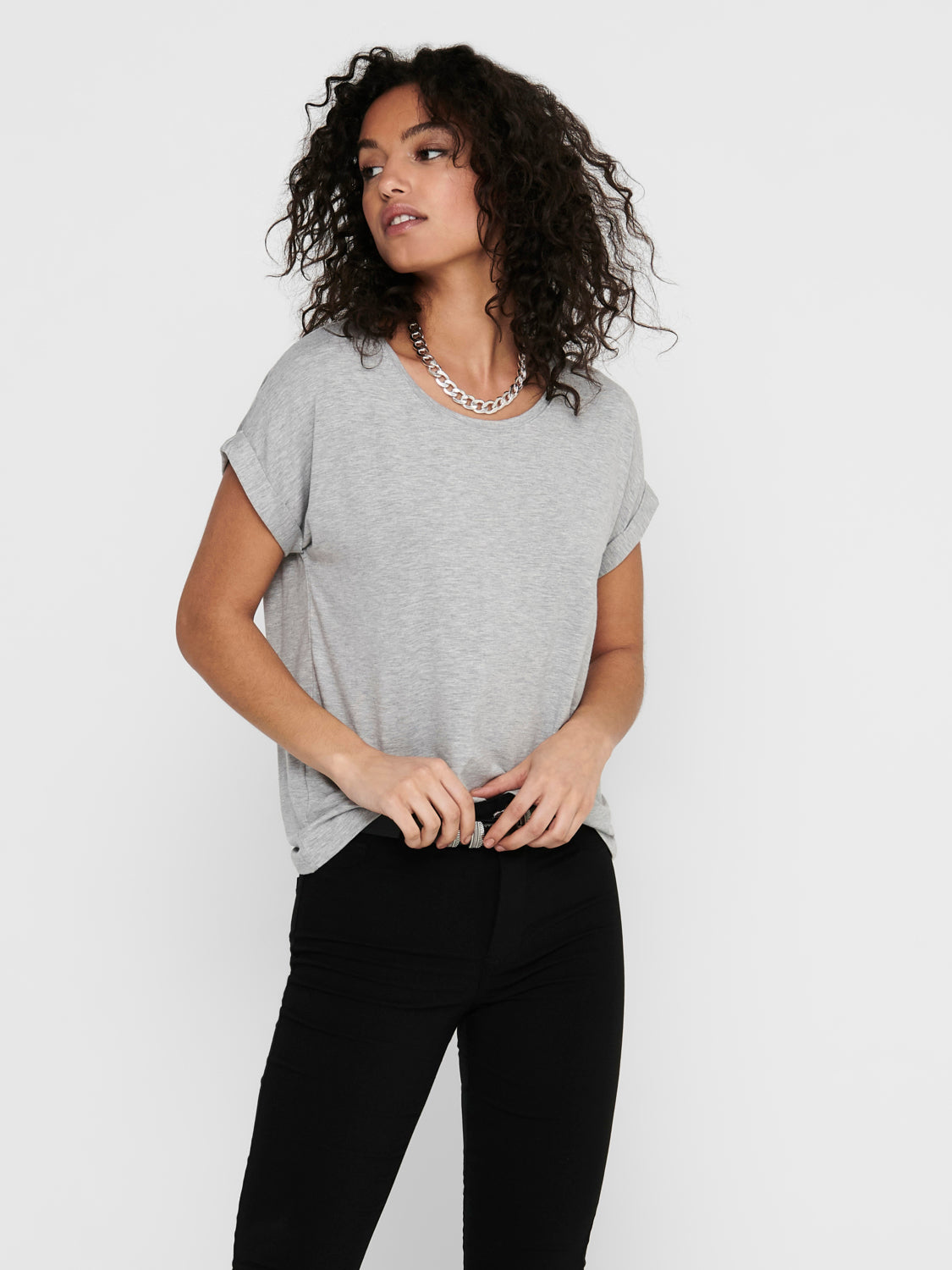 ONLMOSTER T-Shirt - Light Grey Melange